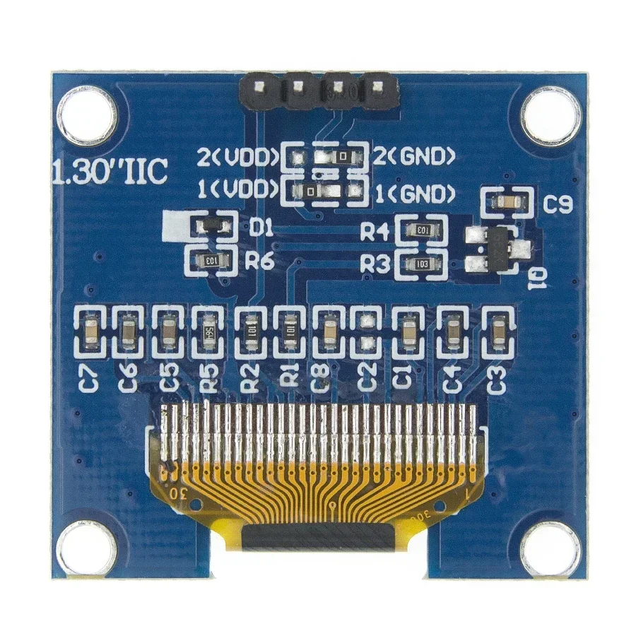 Ƶ̳ OLED LCD LED IIC I2C  , 1.3 ġ OLED ÷ , ȭƮ,  ÷ ̺ Ĩ SH1106, 128x64, 1.3 ġ, 1-10 