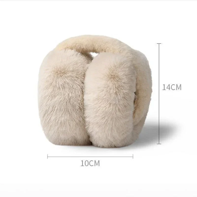 Women Winter Ear Warmers Plush Earmuffs Cold Protection Ear Cover Foldable Fur Warm Earmuffs Headphones Y2k Girl Accessories