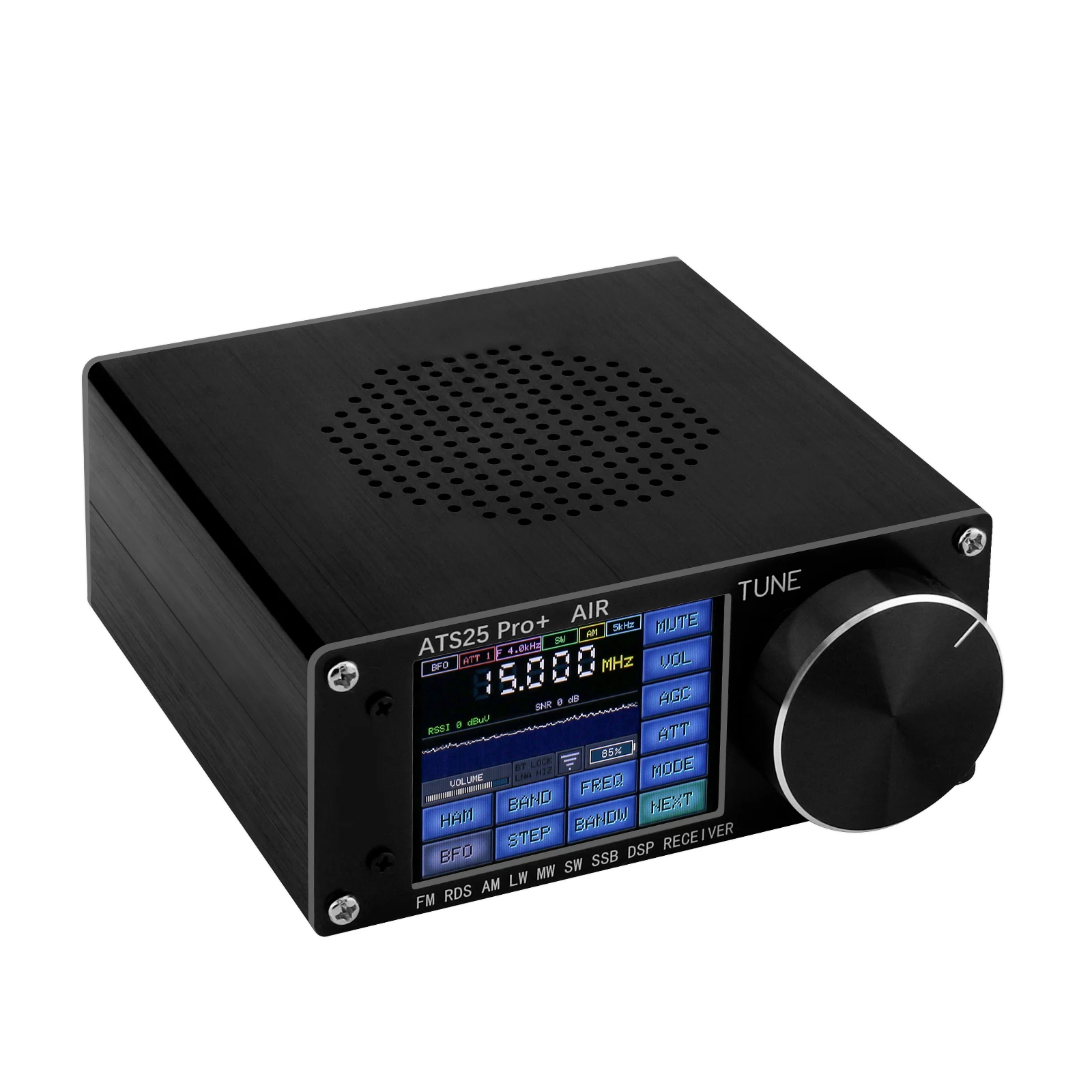HAMGEEK ATS25 Pro+ Supports Bluetooth Wifi AIR band FM SW SSB MW