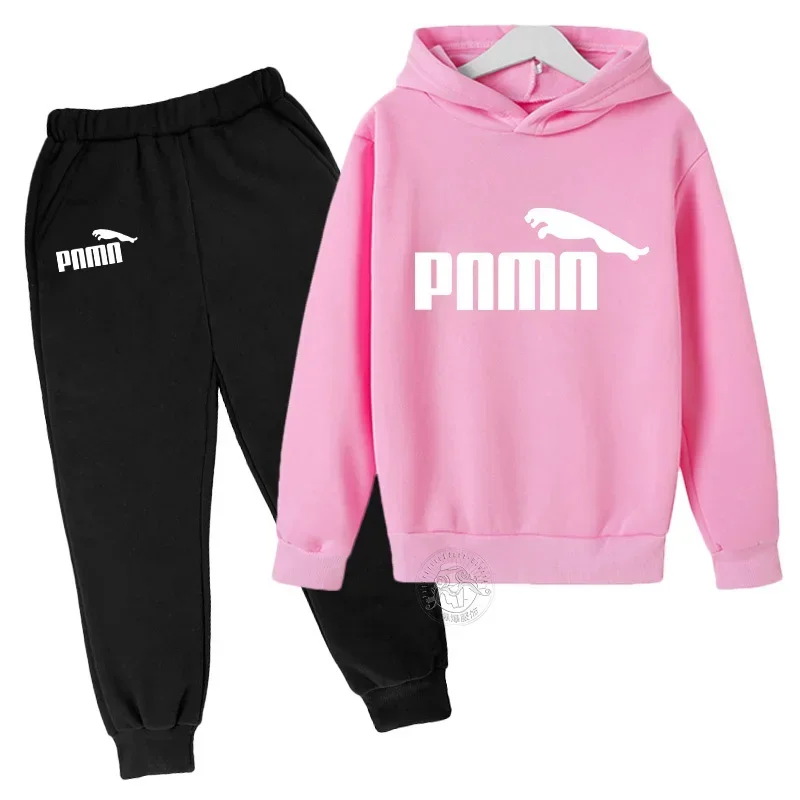 thumbnail image 1 of Traje con estampado creativo de otoño e invierno para niños de 3 a 14 años, chándal de juegos Harajuku, conjunto de sudadera y pantalones para niños y niñas, 1 of 5