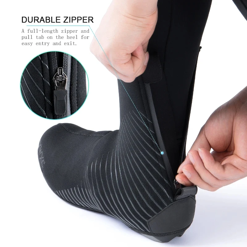 Thermal Cycling Shoe Cover Bike Overshoe Cold Weather for Men Women Waterproof Road Mountain Bicycle Booties Neoprene bicycle shoe covers