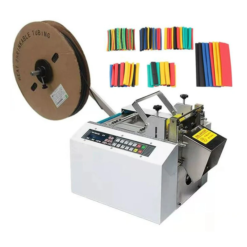 

Fully Automatic Computer Heat Shrinkable tube Cutting Machine PE/PVC/Silicone Tube/Teflon Pipe/Fiberglass tubes Air tubes Cutter