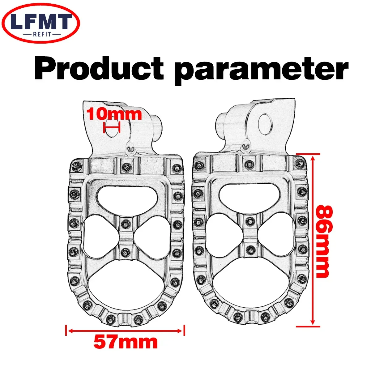 Motorcycle Footrests Motorcycle Foot Pedals Motorcycle CNC Foot pegs Foot Rests Pedals Yamaha YZ65 YZ85 YZ125 YZ250 YZ250F YZ450F YZ125X 250X YZ250FX 450FX WR250F 450F