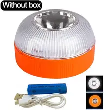 

Car Warning Light V16 LED Emergency Flashing Traffic Strong Magnetism Induction Strobe Charging Approved Auto Warn Lamp