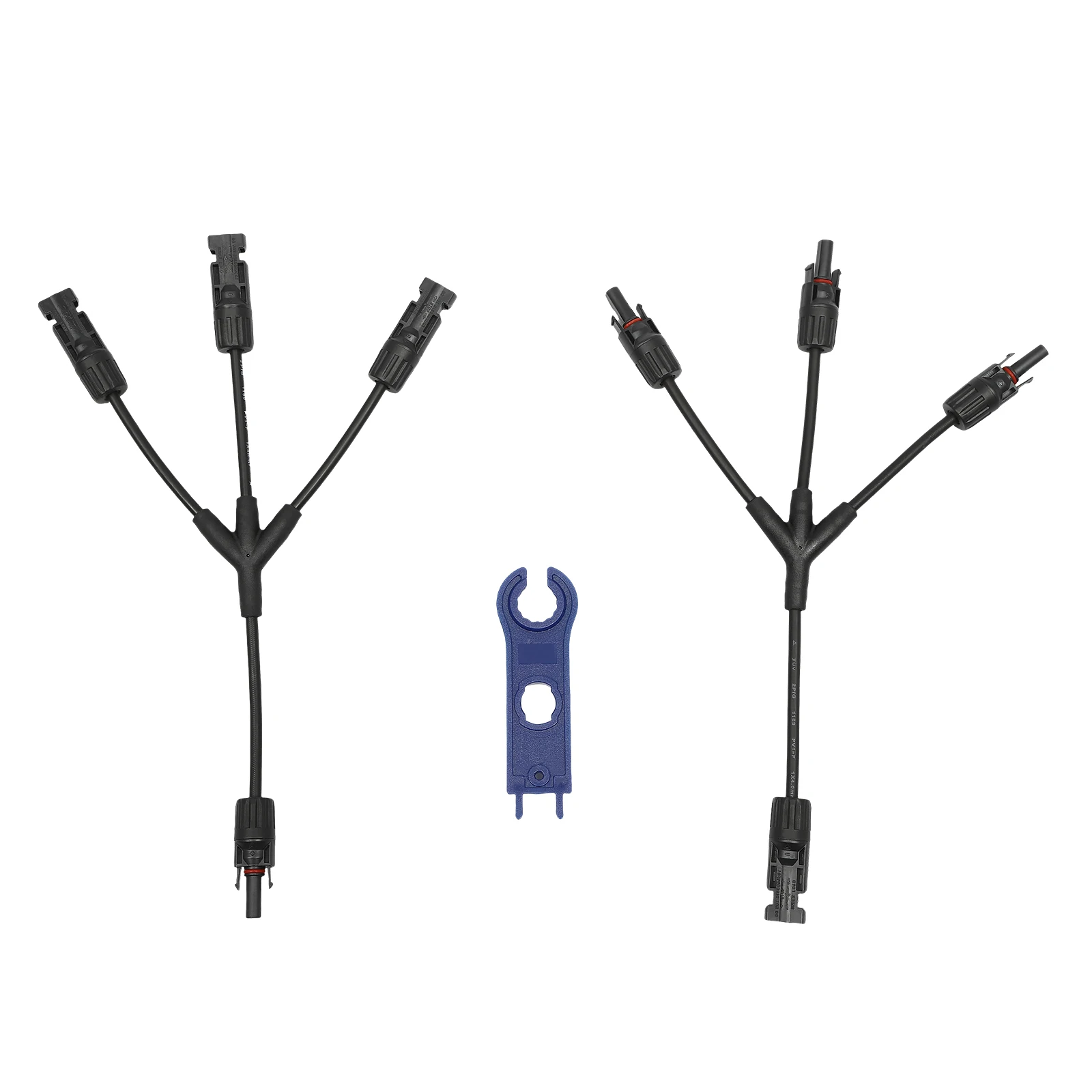

1Pairs Solar Panel Connectors Y Branch Adapter Cable Plug Tool Kit with Wrench