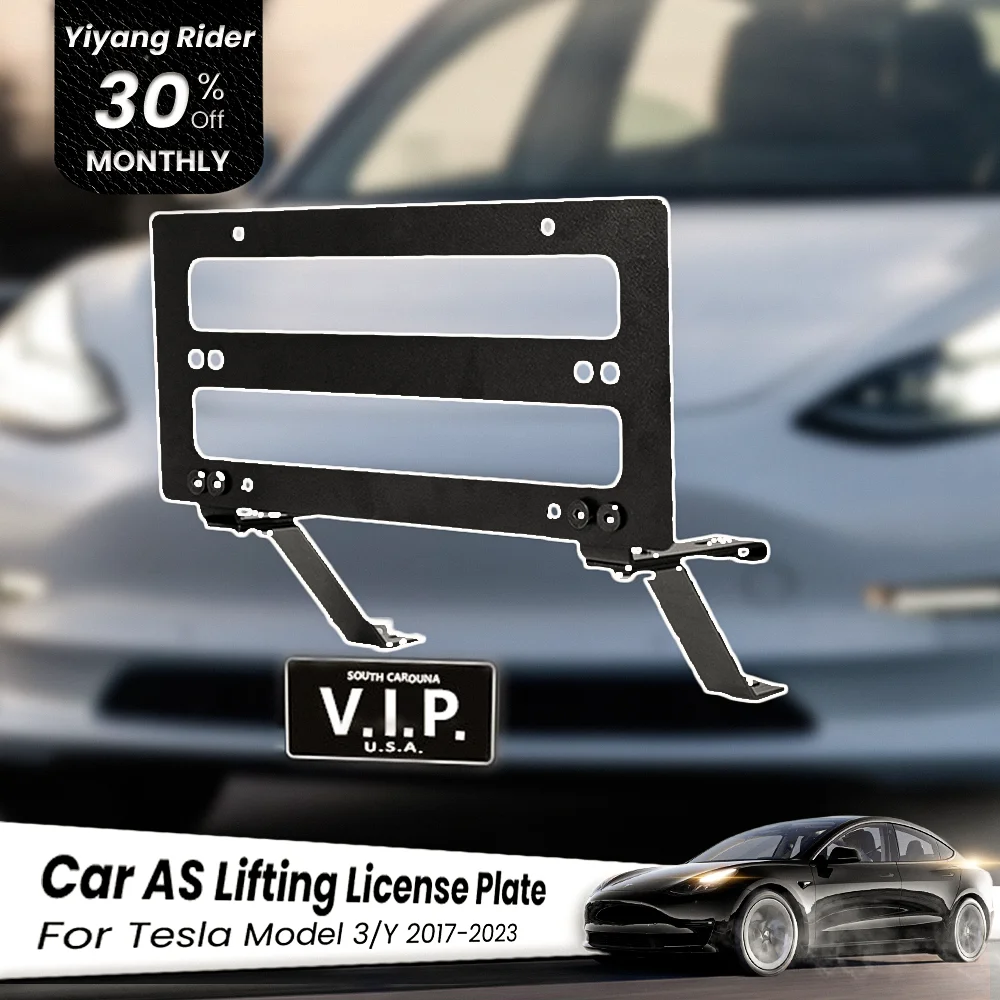 

Model Y 2023 Lifting License Plate Upgrade For Tesla Model 3/Y 2023 Accessories American Standard Lifting License Plate Frame