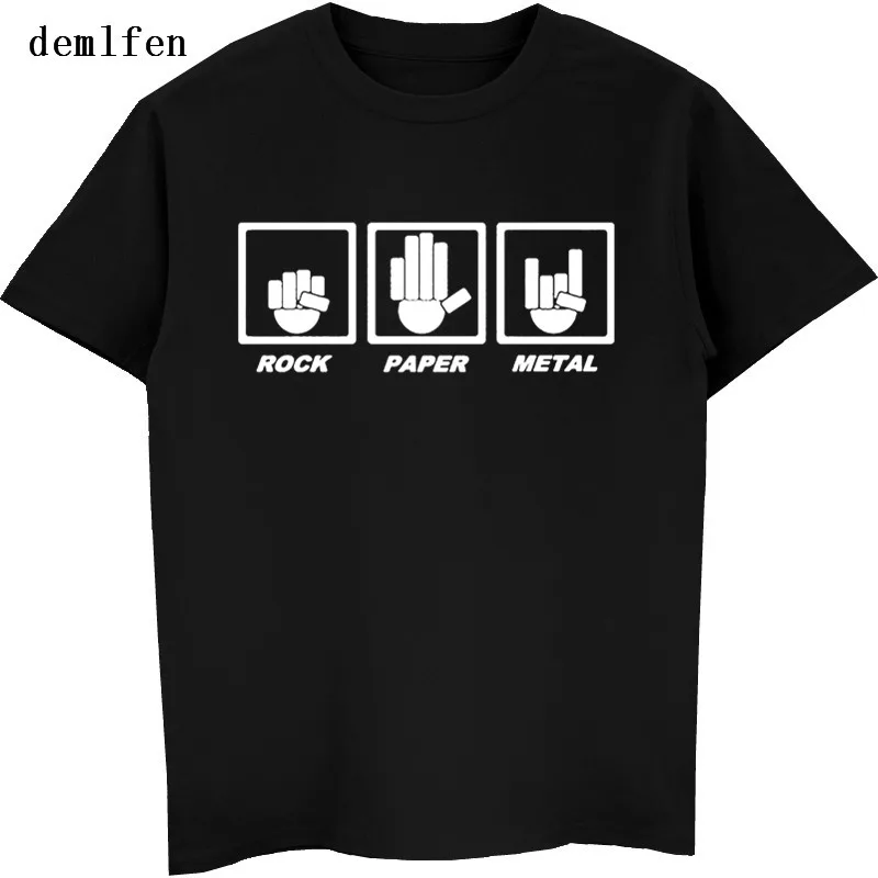 Funny Rock Paper T Heavy Metal Hip Hop Tops Tee Shirt Haruku Short Sleeve Cool T-shirt For Men Women Streetwear_voghion.com