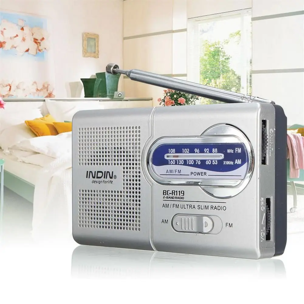 FM Radio BC-R119 AM 2 AA Battery Operated Portable Stereo Sound Best Reception For Elder Home