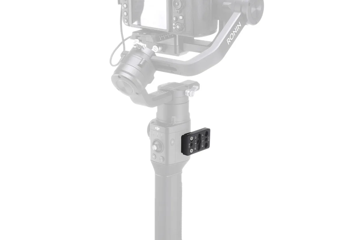 DJI R 치즈 플레이트, 짐벌 측면의 M4 탭 구멍에 장착하기 위해 1/4 인치-20 및 M4 탭 구멍을 사용