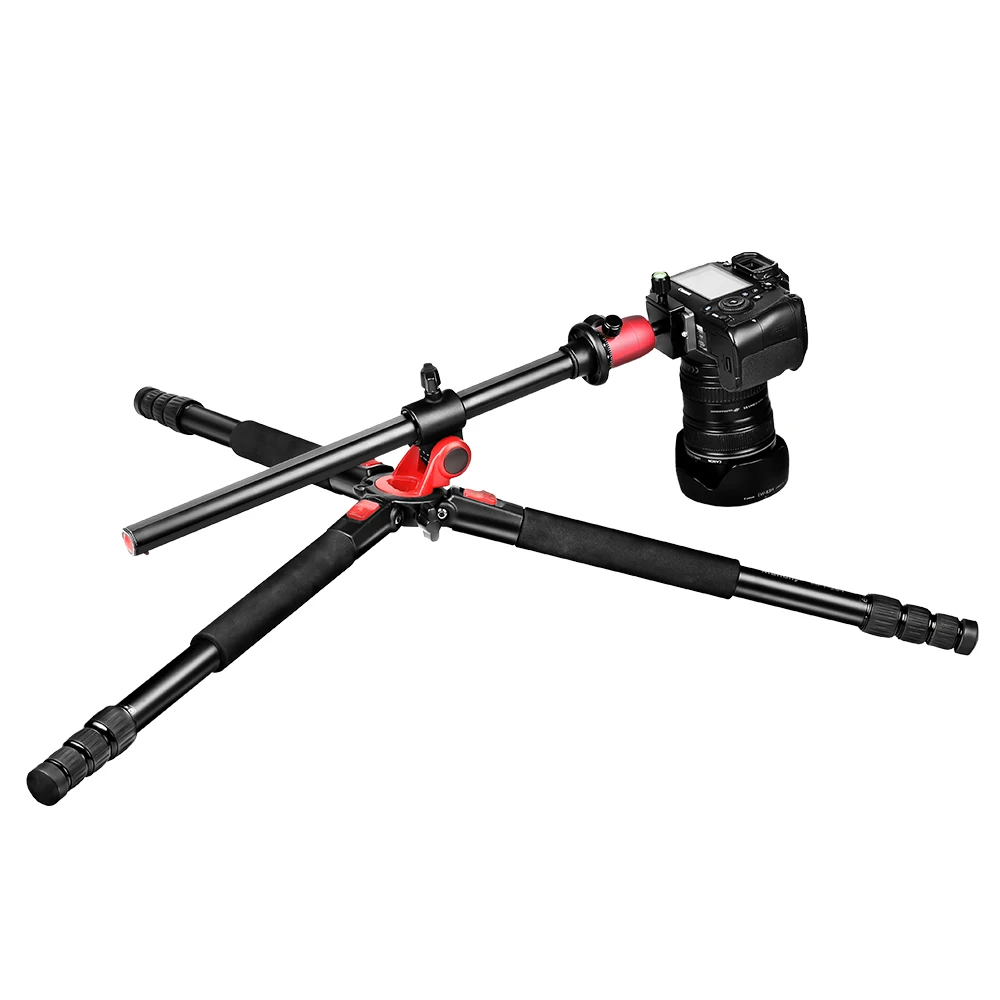 

Manbily MPT-284C Carbon Fiber Camera DSLR Travel Vlog Tripod Monopod with Quick Release Plate Ball Head
