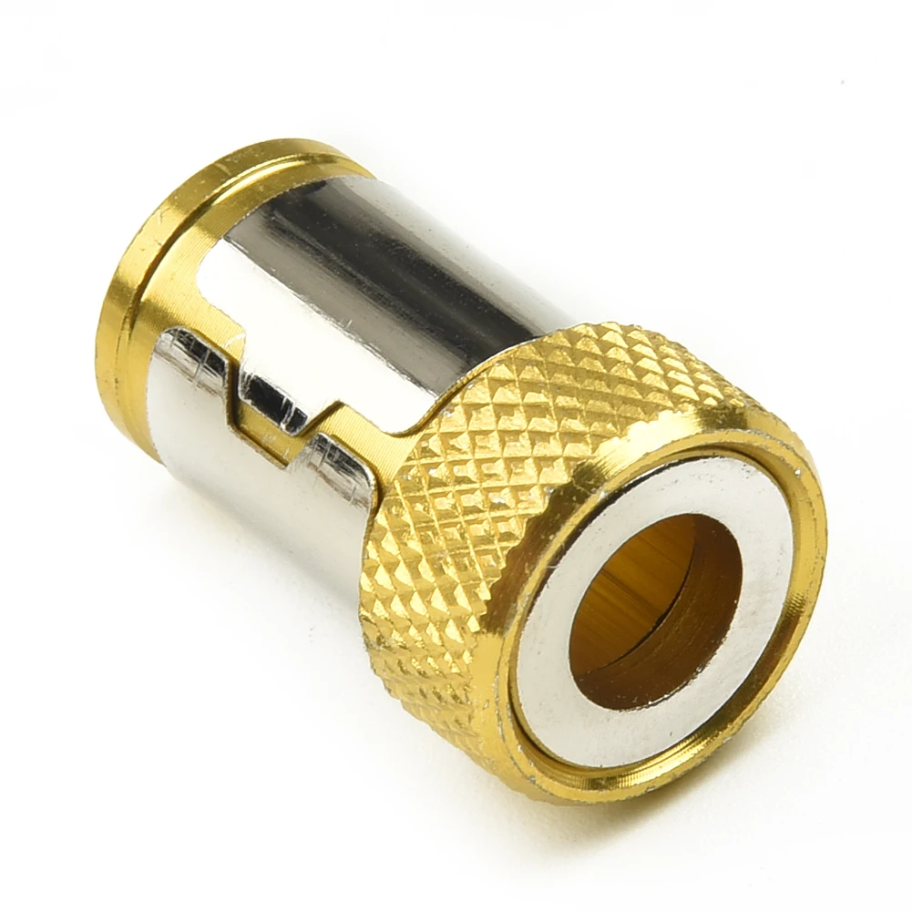 

1PC Universal Magnetic Ring Alloy Steel 1/4 " Hex Magnet Driver Metal Screwdriver Bit Power Tool Replacement Accessories.