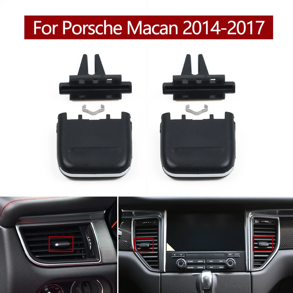 Kit De Réparation De Grille De Ventilation Pour Porsche Macan 2014 2015 2016 2017, Système De Climatisation Pour Console Avant Et Arrière De Voiture