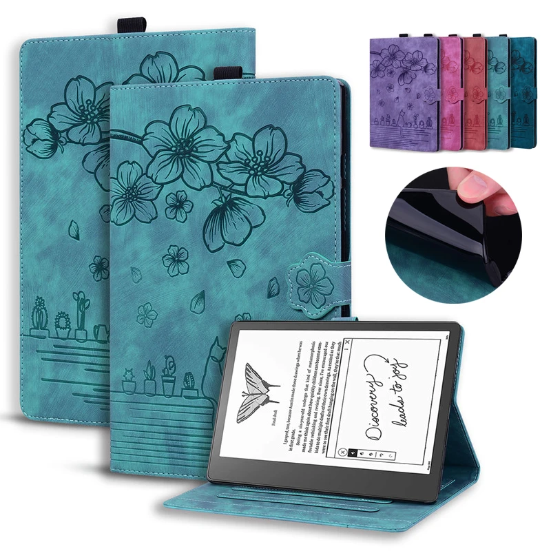 Per Kindle Scribe Case Coque Goffratura Custodia A Portafoglio In Pelle Pu Per Funda Kindle Scribe 2022 Cover 10.2 Pollici