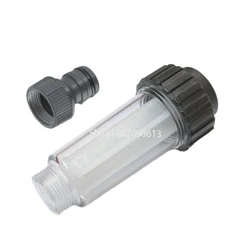 Enhanced High-Pressure Washer Water Filter with Dual Filter Cores, 3/4'' Connection (E)