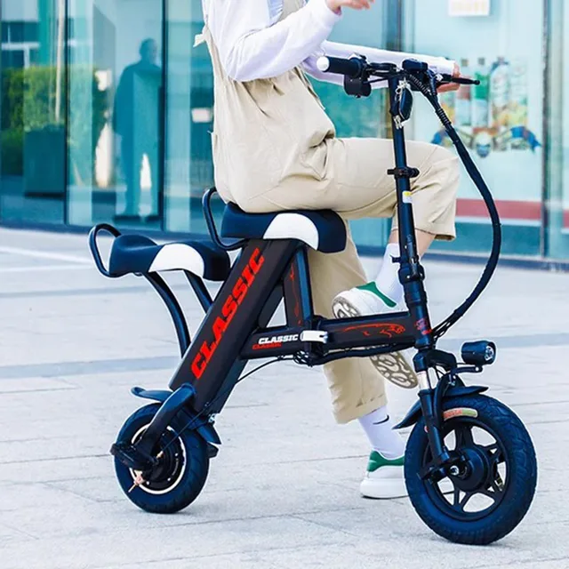 Folding Powerful Bike Electric Moped Europe Motorized Mobility Scooter E Bikes Adult With Battery Velo Electrique Mini Bike DWH