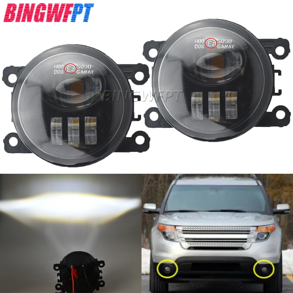 2x New Led Front Bumper Fog Light Fog Lights Car Accessories For Ford