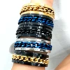 30pcs High Quality  Men Women SPIN Chain Stainless Steel Spinner Rings Wholesale Jewelry Lots 4