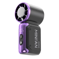 Ultra - Portable Rechargeable Handheld Fan with Adjustable Speed (PURPLE)