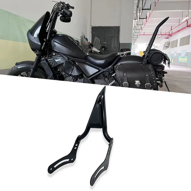 

Спинка для пассажира для Honda Rebel 300 500 CM500 CM300 CMX300 CMX500 2017 2018 2019 2020 2021 2022 2023 17-23, Черная