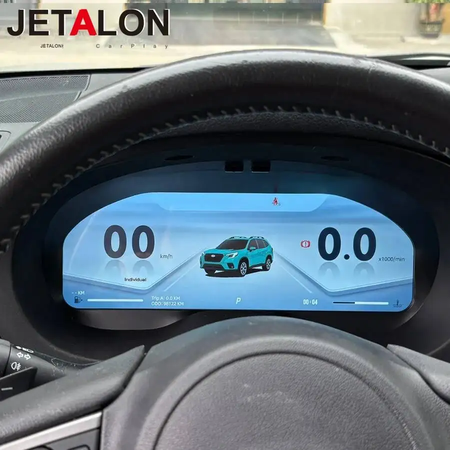 Pantalla de Instrumentos Digitales LCD de 12.3 Pulgadas para el Tablero de Instrumentos, Velocímetro, Conexión Plug and Play para Subaru Forester 2013-2018 2