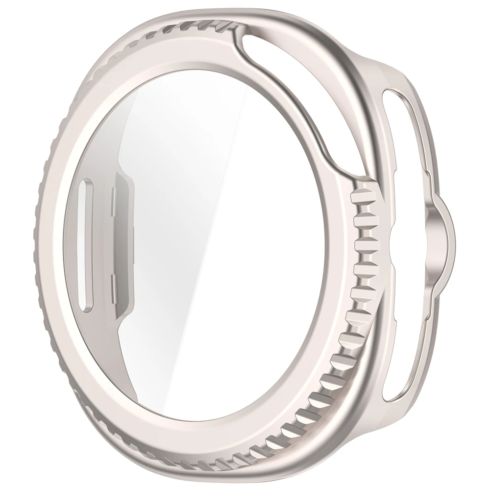 Enhanced Shockproof Screen Casing with Tempered Glass Film for Smartwatch Protection