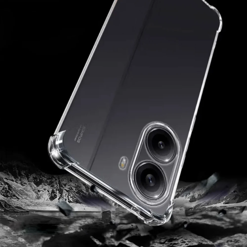 Clear Transparent Shockproof Soft Silicone Case
