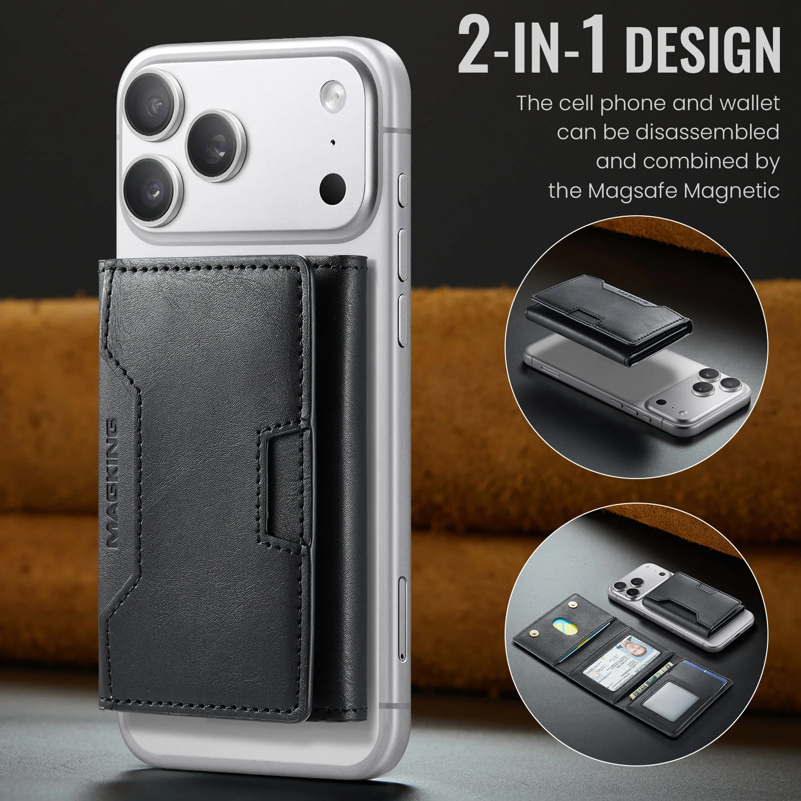 Premium RFID Blocking Magnetic Card Holder with Multi-Slot Design