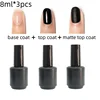 4 Types Of Functional Gel To Choose From Base Coat No Wipe Top Coat Matte Top Coat Velvet Top Coat UV Soak Off Nail Gel Polish 4