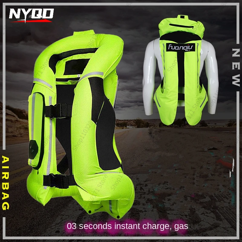 

NEW Reflective Vest Motorcycle Air-bag Vest Airbag Moto Reflective Safety Vest Professional Advanced Air Bag Reflective Clothing