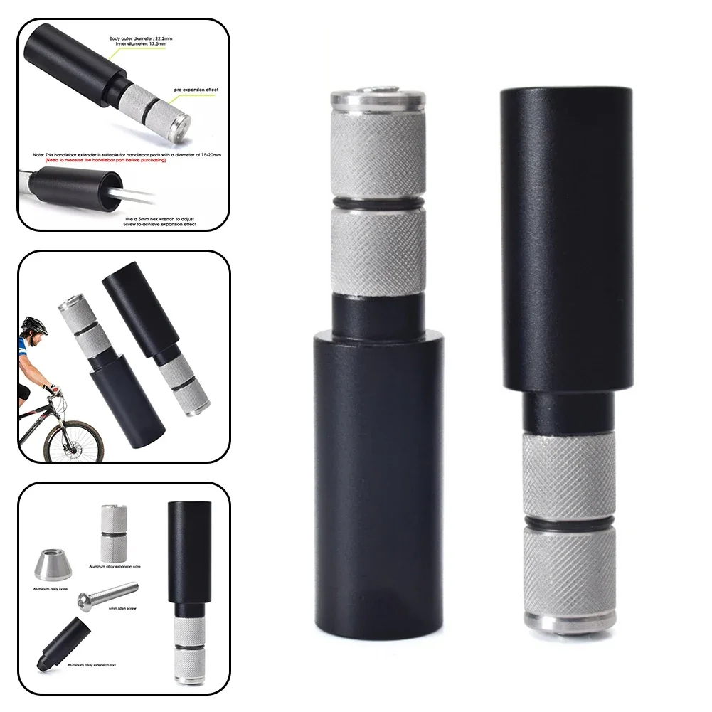 Bike Handlebar Extender 1 Pair MTB Road Bike Straight Handle Extension Rod Aluminum Alloy Cycling Accessories