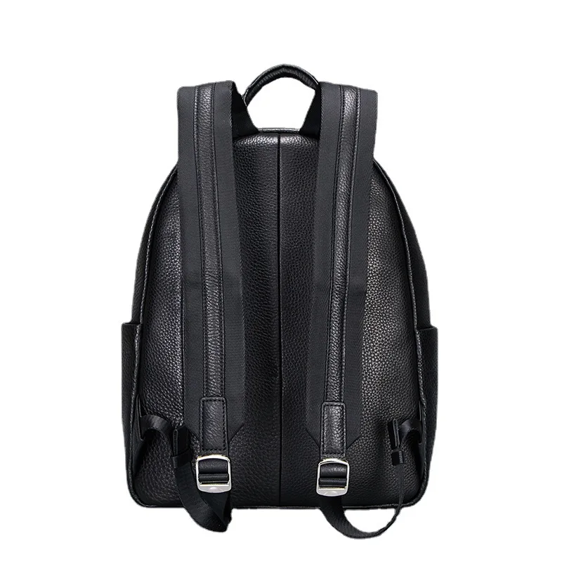 New Top Grain Leather Backpack for Men Business Commute Fashion Durable Work Bag