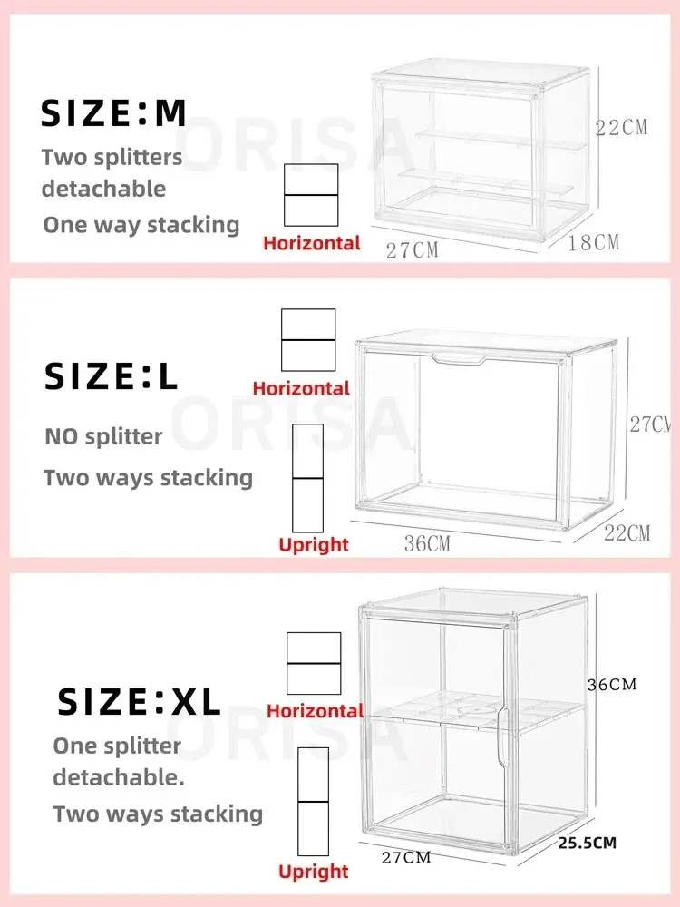 1/3PCS Handmade Blind Box Storage Display Rack Cartoon Animal Ornaments Transparent Display Box Bubble Transparent Box
