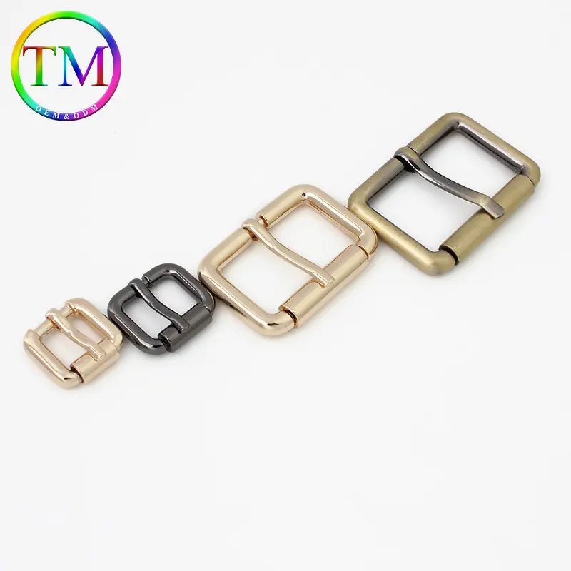 10-50Pcs 6Colors Metal Single Pin Buckle Handbag Strap Square Ring Adjuster Buckle For Belt Leather Craft Accessories