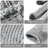 Women Men Warm Winter Touch Screen Gloves Stretch Classical Knit Mittens Wool Full Finger Outdoor Cycling Driving Glove 3