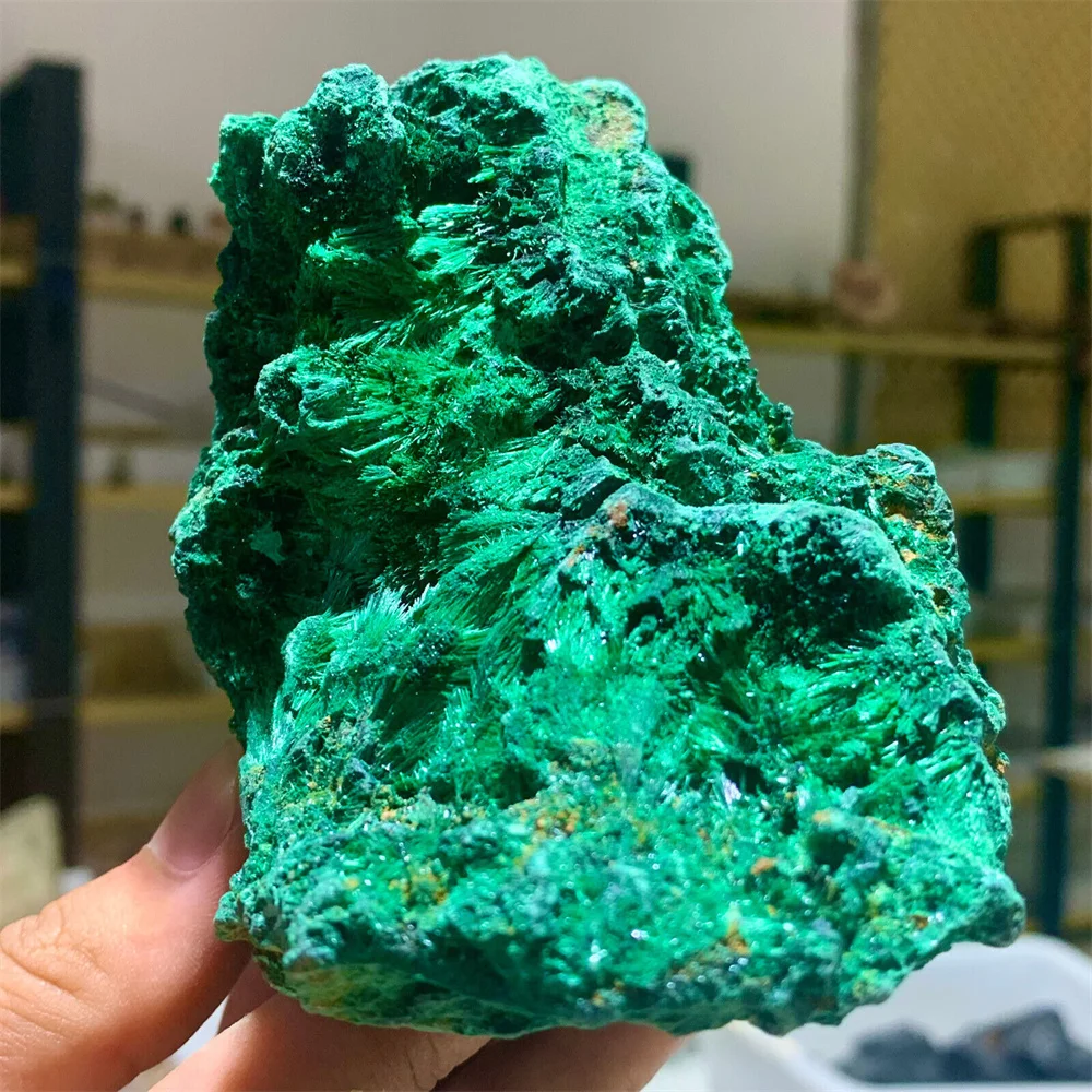Pietra Naturale Di Alta Qualità Malachite Grezza Malachite Grezza Cristallo Clastic Rock Cube Minerali Da Collezione Campione Per La Decorazione Domes