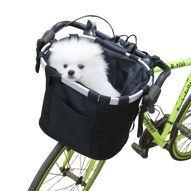 Title 6, Pet Bicycle Bag Carrier Fold Bike Basket Seat H...