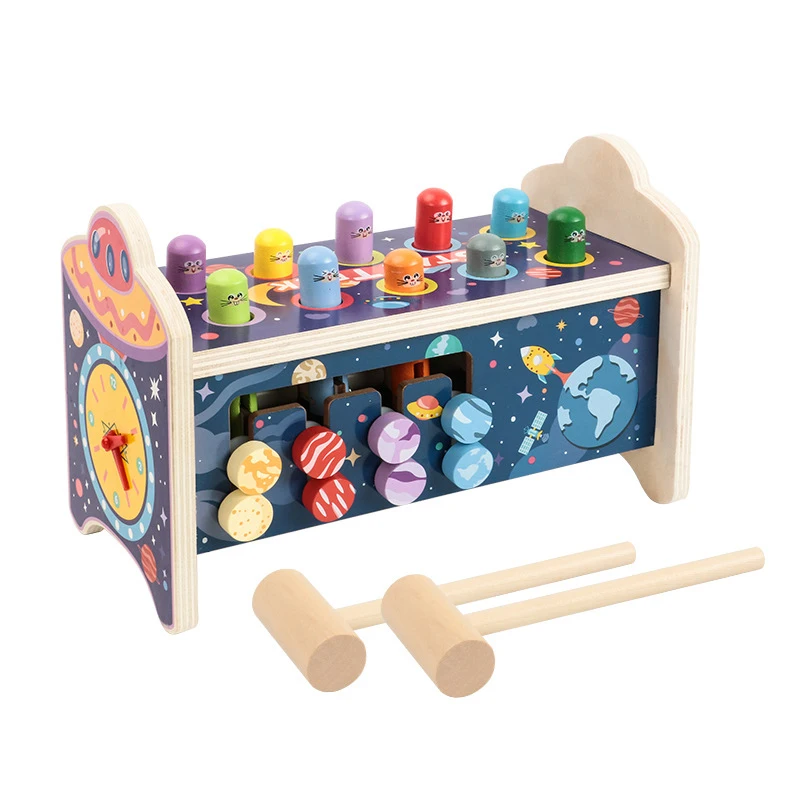 

Красочные деревянные игрушки Whack-A-родинки, Детские Игрушки для маленьких девочек и мальчиков, игрушки для ручного хомяка, многофункциональная игра для хомяка