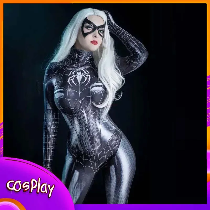 

Костюм для косплея Человека-паука для женщин, женский Яркий Рождественский сексуальный джемпер с 3d принтом, боди, одежда в подарок