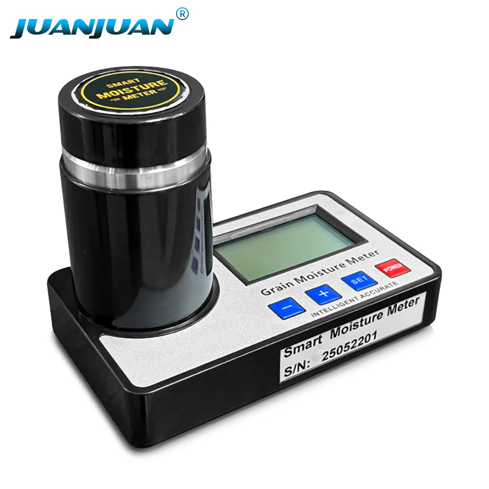 Smart Grain Moisture Meter 19 Kinds Grains Hygrometer Corn Rice Wheat Coffee Bean Humidity Detector 8~30% Water Content Analyzer grain moisture meter