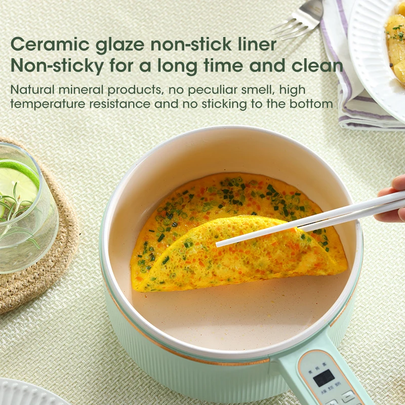 Multifunction Electric Skillet Mini Hotpot Noodles Rice Cooker Pancake