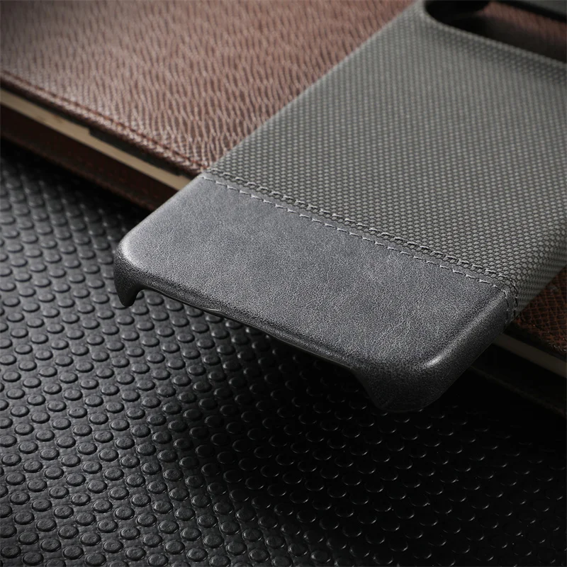 Luxury Matte Cotton Linen Soft Leather Phone Case - Frameless Anti-Fingerprint Shockproof Cover