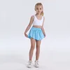 Children Shorts Girls Flowy Butterfly Shorts Athletic 2 in 1 Running Skirts Short Cheer Tennis Dance Preppy Kids Clothes 5-12Y 6