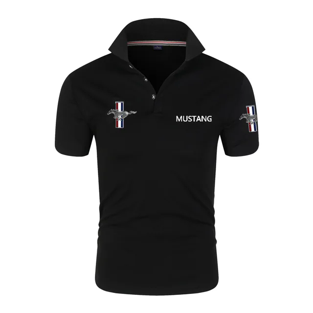 Business Summer New Men's Polo Shirts Men's Short Sleeve Polyester Quick Dry Lapel Top Casual Polo Shirts Large Size Free Shippi 1
