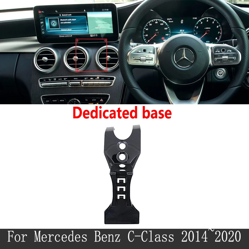 Auto Handy Halter für Mercedes Benz C-Klasse W205 GPS Stand Halterung  Drehbare Unterstützung C-Klasse C180 c200 C220 C250 C300 AMG - AliExpress