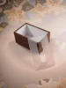 Elegant Wooden Tissue Box Holder - Classic Style Tabletop Decor for Living Room Dining Table - with Sliding Lid for Easy Access 5