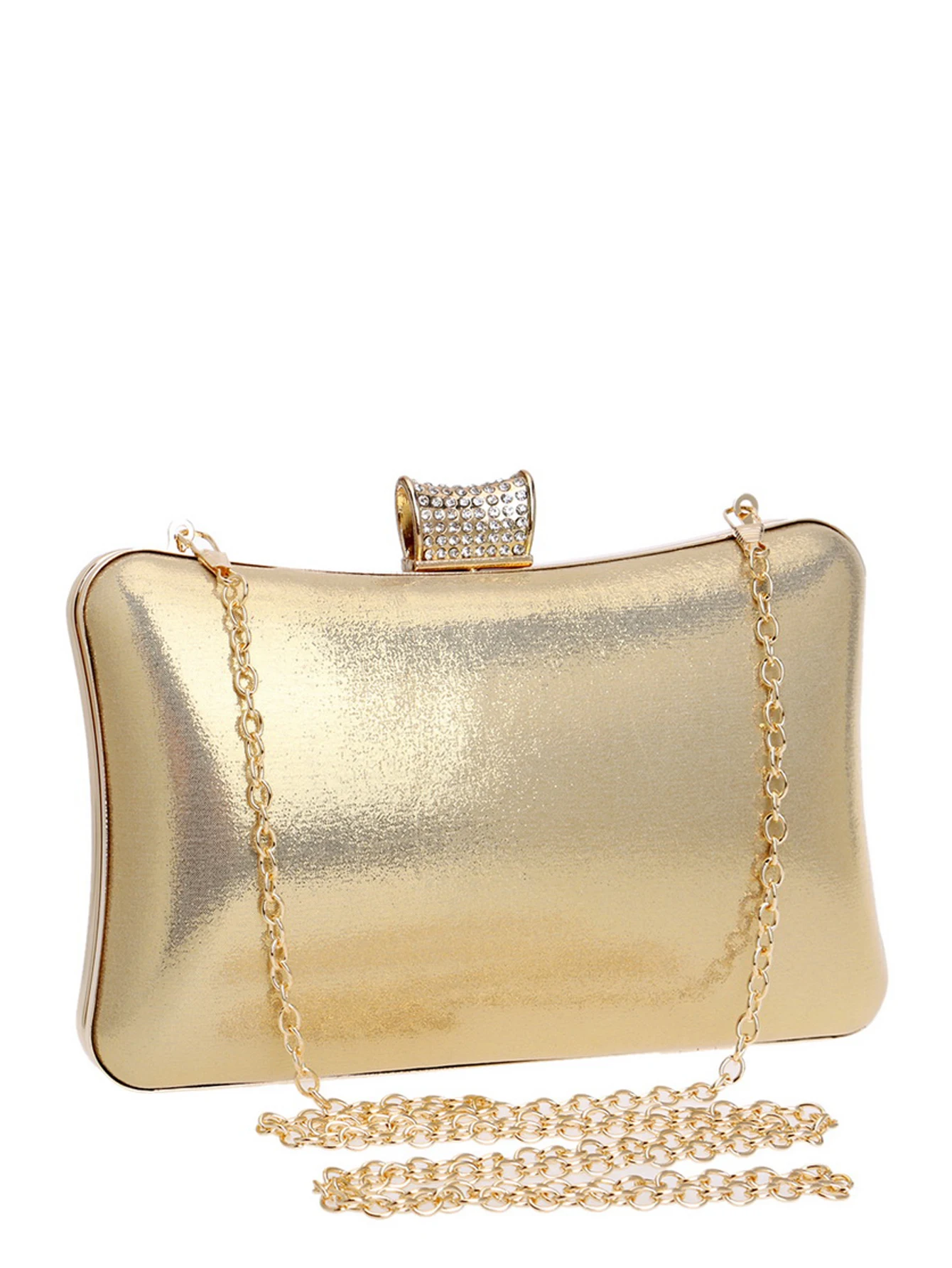 Rhinestone Small Clutch Shoulder Chain Ball Design Party Handbag