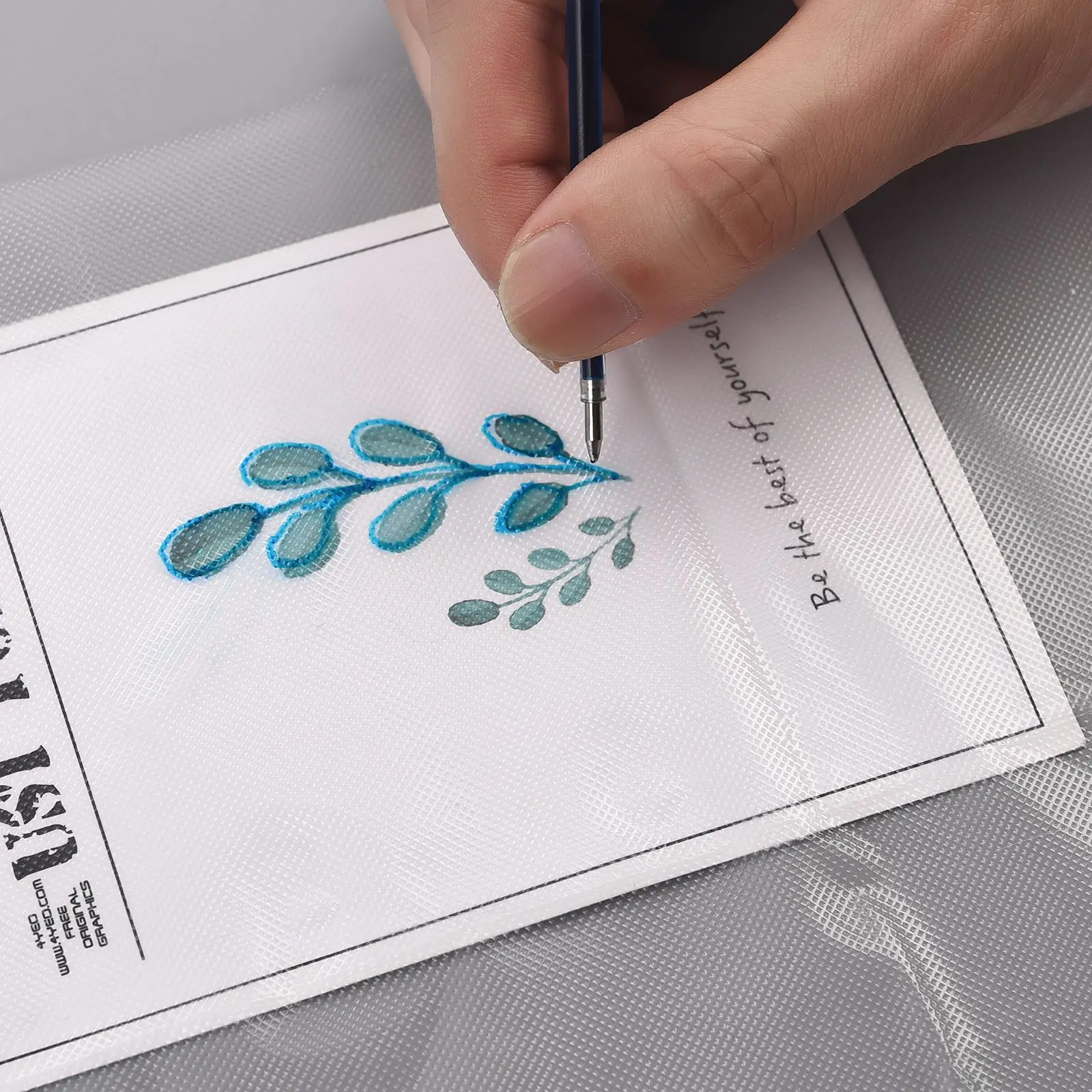 Water Soluble Embroidery Stabiliser Wash Away Cold Water Soluble Film Solute Embroidery Backing DIY Craft Making 4pcs/Set