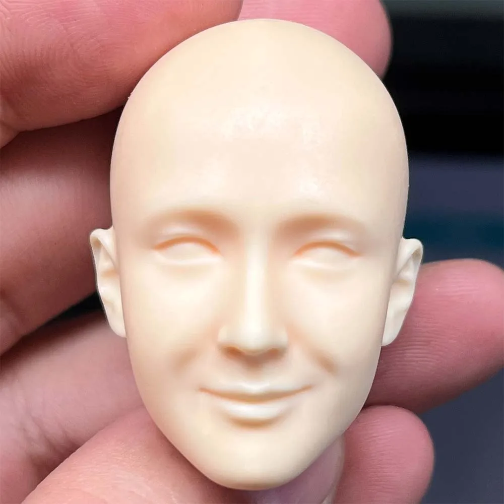

1/6 Scale Yibo Wang Chinese Famo BJD Sean Xiao Smile Silent Unpainted Head Model for 12''Action Figures DIY Accessories
