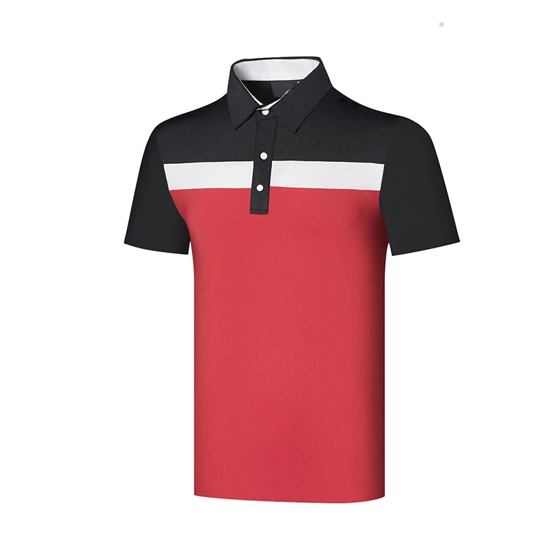Golf wear men's short sleeve T-shirt breathable quick drying outdoor casual top