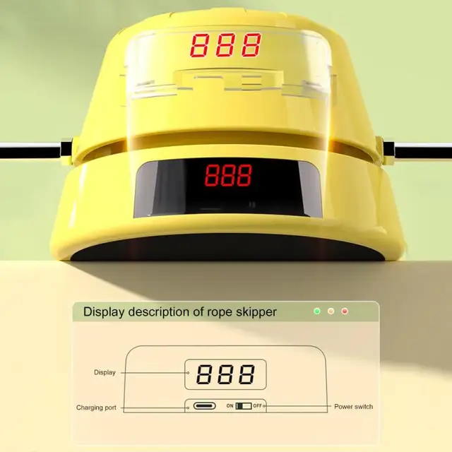 Child Digital Counter Rope Skipping Machine Electric Jump Rope Intelligent Remote Control Automatic Sports Home Fitness Kids Toy 4